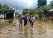 Tingginya Curah Hujan di Musi Rawas, BPBD Tinjau Sejumlah Lokasi Banjir