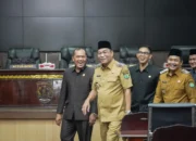 Bupati Musi Banyuasin (Muba) H M Toha dan Wakil Bupati Rohman menggelar kunjungan silaturahmi ke Dewan Perwakilan Rakyat Daerah (DPRD) Muba