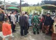 Sinergitas TNI – Polri Koramil Sutojayan Pengamanan Upacara Budaya Adat Jamasan Kyai Pradah