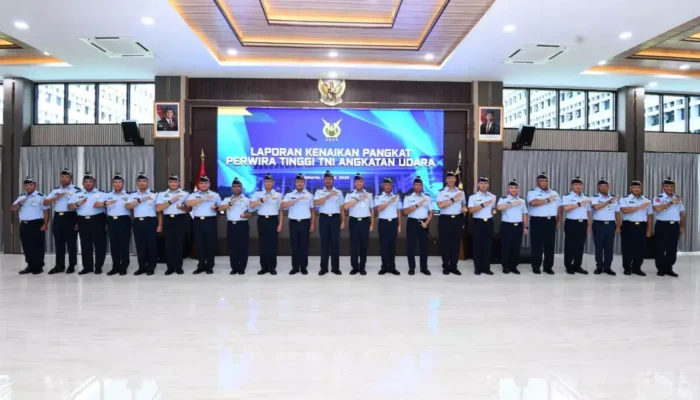 Kasau Terima Laporan Kenaikan Pangkat 20 Pati TNI Angkatan Udara