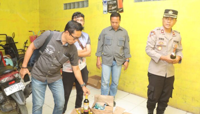 Polisi Gelar Patroli KRYD Skala Besar, Ratusan Botol Miras Diamankan
