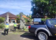 Polsek Selemadeg Barat melaksanakan pengamanan Ibadah Umat Kristen di Gereja Sabdajati Selabih