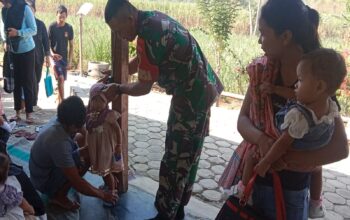 Babinsa Pohgajih Dampingi Posyandu, Wujudkan Tumbuh Kembang Balita Optimal Dan Cegah Stunting