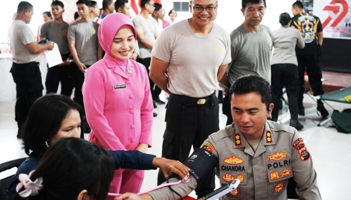 Donor Darah Semarakkan Hari Bhayangkara ke-79, Kapolres Tabanan Ajak Personel Wujudkan Kepedulian Sosial
