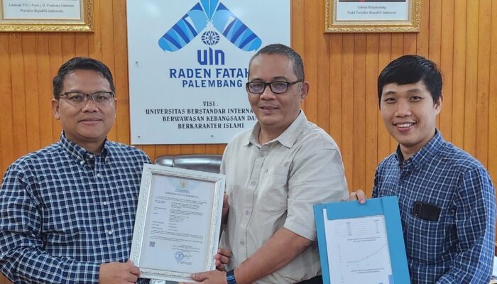 UIN Raden Fatah Terima Sertifikat Paten Perdana dari Kemenkumham RI
