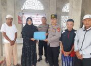 Bakti Religi Kapolsek Margaasih Kompol Bony Yuniar.AA.S.Ip.MH. Berikan Bantuan Pembangunan Mesjid Jami Al-Ma’Ruf Walbarrokah
