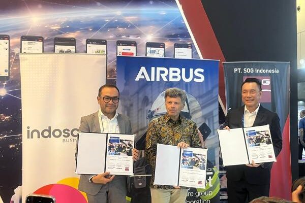 Airbus, Indosat, dan SOG Indonesia Resmi Jalin Kerjasama Platform Agnet