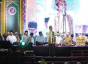 Sultan Palembang Darussalam, Sultan Mahmud Badaruddin (SMB) IV Jaya Wikrama RM Fauwaz Diradja SH Mkn saat mengikuti Tabligh Akbar