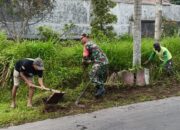 Babinsa Tambakan Bersama Warga Dusun Tekik Gelar Minggu Bersih, Wujudkan Lingkungan Sehat Dan Nyaman