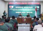 Kodim 0808/Blitar Gelar Sosialisasi P4GN Semester I Tahun 2025, Komitmen Tegas Tolak Narkoba