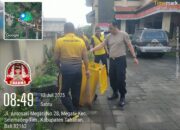 Polsek Seltim Gelar Korve Rutin, Jaga Kebersihan Lingkungan Kantor