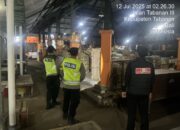 Antisipasi Gangguan Kamtibmas Polsek Penebel Patroli Malam Hari