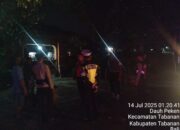Blue Light Patrol Gabungan Polres Tabanan Sisir Perumahan di Tengah Malam, Antisipasi Kejahatan 3C