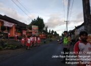 Cegah terjadinya kemacetan dan laka lantas, Personil Polsek Penebel melaksanakan Strong Point pagi