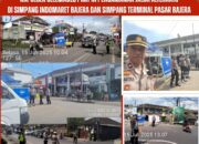 Kapolsek Selemadeg Pimpin Pengamanan Jalur Alternatif, Pasca Jalan Ambles di Bajera