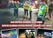Jalur Denpasar-Gilimanuk Segera Dibuka, Kapolsek Selemadeg pastikan rekayasa lalulintas tetap lancar