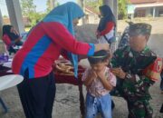 Babinsa Panggungasri Bersama Kader dan Bidan Desa Aktif Cegah Stunting Lewat Posyandu Balita