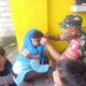 Babinsa Tlumpu Dampingi Posyandu Srikandi, Wujudkan Generasi Sehat, Bebas Stunting