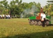 Semarak HUT RI ke-80 di Kp. Tegal Kalibaru RT.004 RW.004, Kelurahan Balaraja, Kecamatan Balaraja, Replika Tank dan Pesawat Tempur Jadi Ikon Perayaan