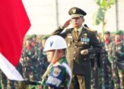 Korem 052/Wijayakrama gelar upacara 17 Agustus 2025 yang di ikuti prajurit dan PNS Makorem