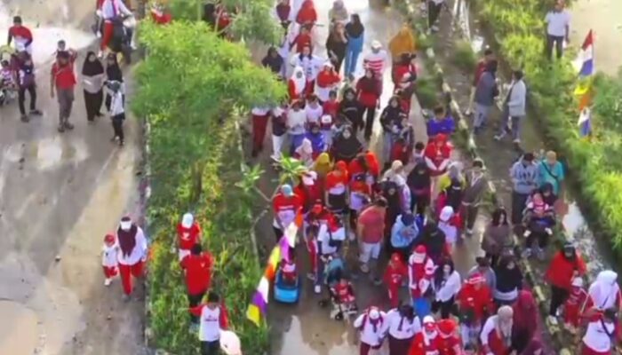 MERIAH DAN HEBOH WARGA KOMPLEK PERUMAHAN DREAM’S LAND 1 SEMATANG BORANG MERIAHKAN HUT RI KE 80