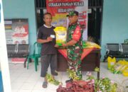Optimalkan Gerakan Pangan Murah, Babinsa Tepas Hadir Salurkan Beras SPHP Untuk Masyarakat