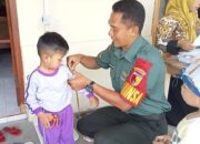 Babinsa Jajar Dampingi Bidan Desa dalam Percepatan Penanganan Stunting