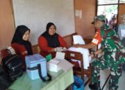 Babinsa Koramil 0808/10 Kademangan Dampingi Vaksinasi Difteri Dan Tetanus Di SDN 1 Suruhwadang