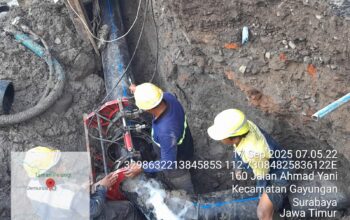 Gerak Cepat Perumda Air Minum Kota Surabaya Menangani Perbaikan Adanya Dampak Pembangunan Drainase
