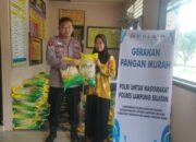 Gerakan Pangan Murah, Polsek Sidomulyo Telah Menyalurkan 13 Ton Beras SPHP Kepada Masyarakat
