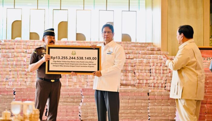Di bawah Arahan Presiden Prabowo Subianto, Rp.13,25 Triliun Kerugian Negara Berhasil Dikembalikan