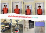 Ungkap Kasus Curanmor, Unit Reskrim Polsek Sidomulyo bersama Tekab 308 Polres Lampung Selatan Amankan 4 orang Pelaku