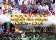 Dandim 0418/Palembang Hadir dan ikut Meriahkan Panggung Hiburan Prajurit Dan Rakyat HUT TNI ke-80 di BKB Palembang 