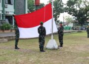 Kodim 0418/Palembang Gelar Upacara Mingguan,Mayor Inf Syafrullah Bertindak Sebagai inspektur Upacara 