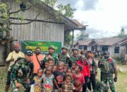 HUT Kesehatan AD ke-80, Satgas Yonif 751/VJS Gelar Pengobatan Massal di Kampung Polsam