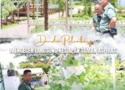 Dandim 0418/Palembang Letkol Arh Erik Novianto Tinjau Langsung Kesiapan Taman Aspirasi