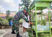 Babinsa Tipes Pantau Program Bank Sampah di Wilayah Binaan