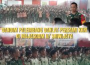 Dandim 0418/Palembang Letkol Arh Erik Novianto, S.Sos Sebagai Danlat Persami KKRI Kodam II/Sriwijaya Pimpin Kegiatan di Majasdam II/Sriwijaya