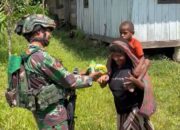 Pos Selal Satgas Yonif 751/VJS Gelar Bakti Sosial & Pengobatan di Kampung Beringin: “Bersama TNI Bahagia, Mari Saling Berbagi”