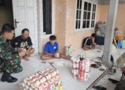 Babinsa Tipes Dukung & Dorong Pelaku UMKM Pembuat Shuttlecock