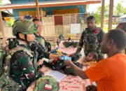 Pos Selal Satgas Yonif 751/VJS Gelar Pengobatan Gratis di Kampung Kalomdol: Kedekatan TNI–Rakyat Kian Terjaga