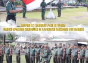 Pasi Intel Dim 0418/Palembang Mayor Czi Sarbanu Pimpin Upacara Mingguan di Makodim