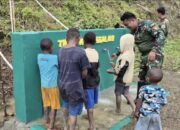 Satgas Yonif 751/VJS Gelar “TNI AD Manunggal Air” di Distrik Bulangkop: Cegah Kekeringan, Pastikan Akses Air Bersih Warga Perbatasan