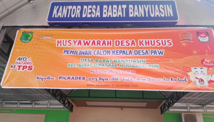Calon Pergantian Antar Waktu( PAW ) Desa Babat Supat Banyuasin Berjalan Lancar