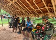 Pos Haju Satgas Yonif 123/Rajawali Intensifkan Patroli dan Komsos di Kampung Sahapikya