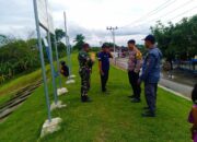 Babinsa Joyotakan, Bhabinkamtibmas dan Linmas Patroli dan Sambangi Pintu Air Plalang