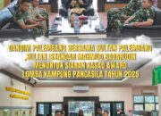 Dandim 0418/Palembang Mengundang Sultan Palembang Darussalam Bahas Kasad Award Kampung Pancasila 2025