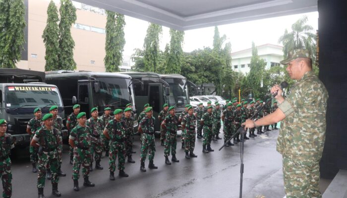 Korem 051/Wijayakarta Gelar Apel Siaga Pengamanan Natal 2025