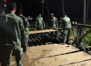 Alhamdulillah, Jembatan Bailey di Desa Panton Kecamatan Nisam Rampung 100 Persen