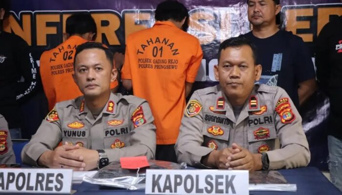Kasus Pembunuhan di Lapo Tuak, Dua Tersangka Diamankan Jajaran Polres Pringsewu